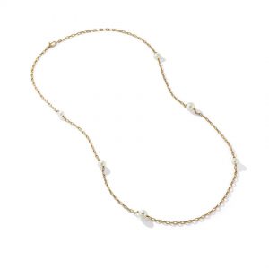 DY Madison� Pearl Necklace in 18K Yellow Gold