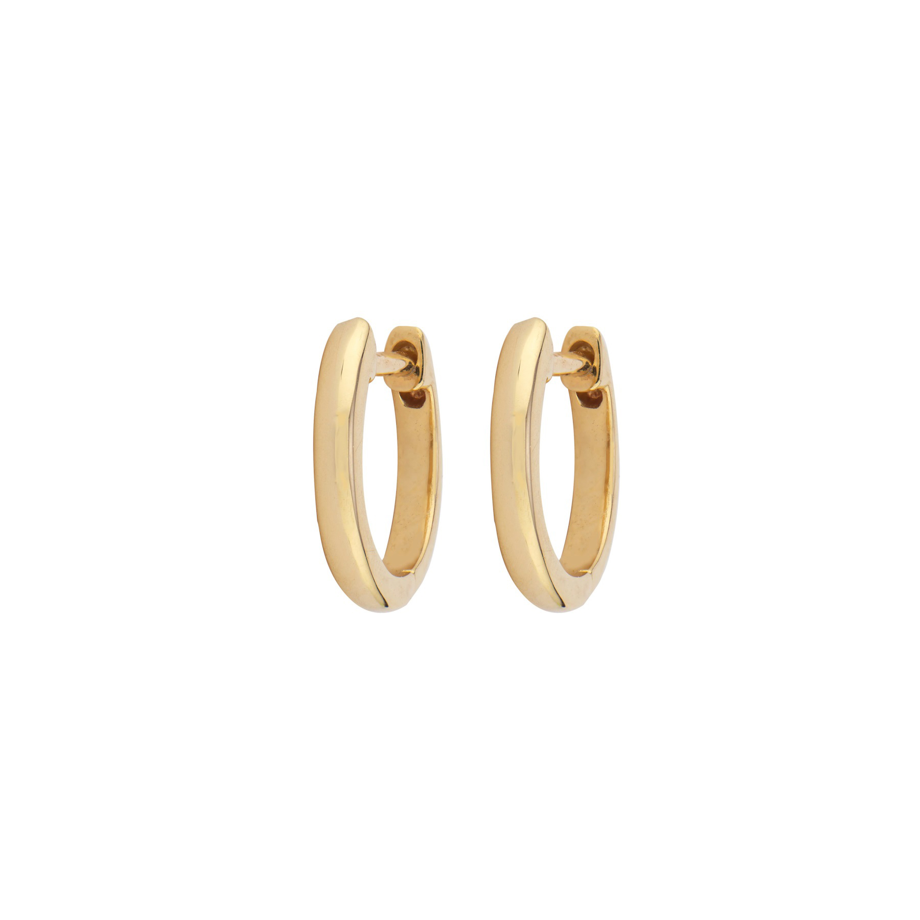 Three Stories Shiny Gold Hoop Earrings – Bailey's Fine Jewelry
