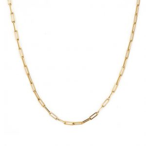 Three Stories Narrow Paperclip Chain Necklace