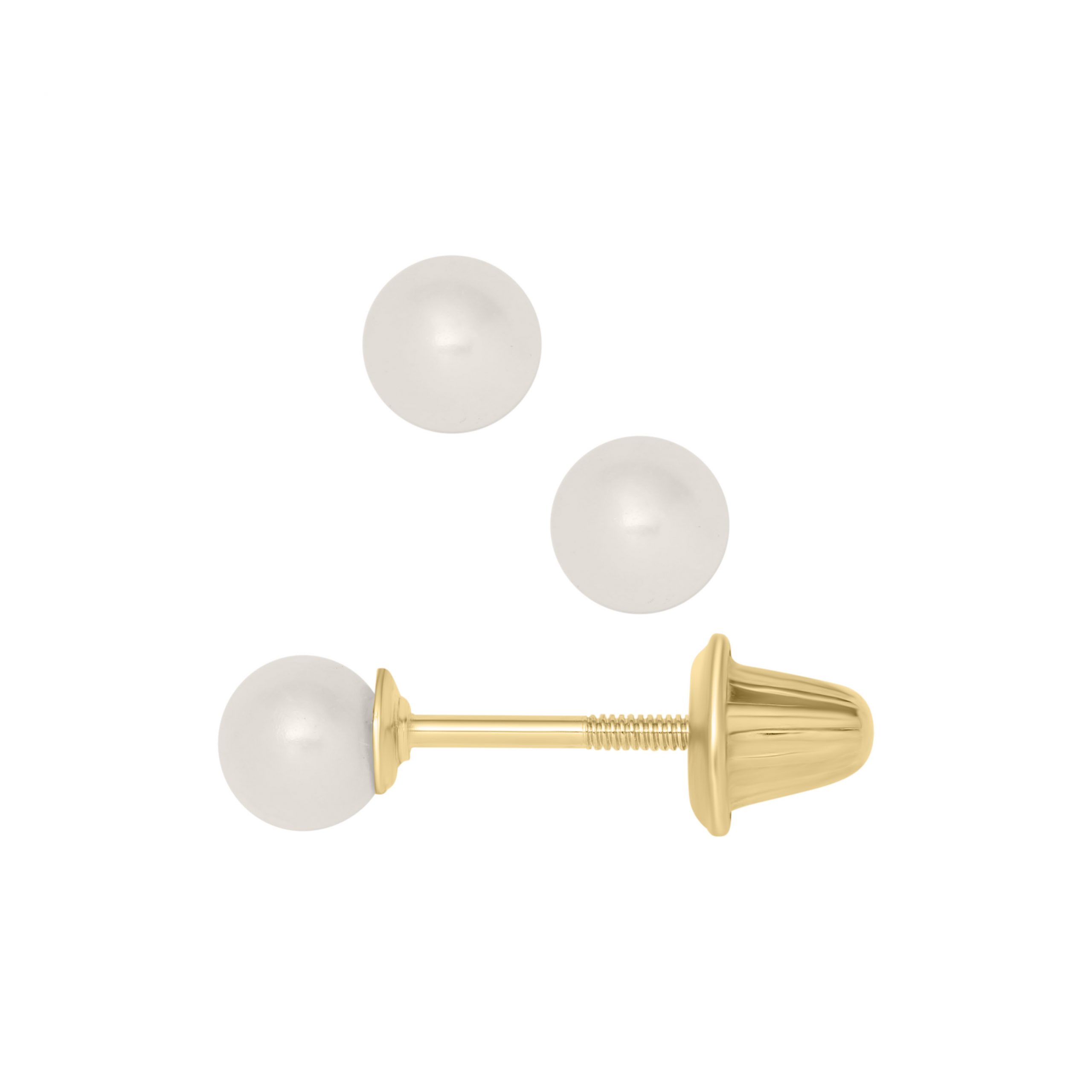 Sterling Ball Stud Earrings - The Vintage Pearl