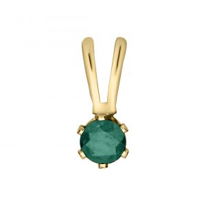 Bailey's Kids Collection May Birthstone Emerald Pendant Necklace
