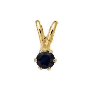 Bailey's Children's Collection September Birthstone Sapphire Pendant Necklace