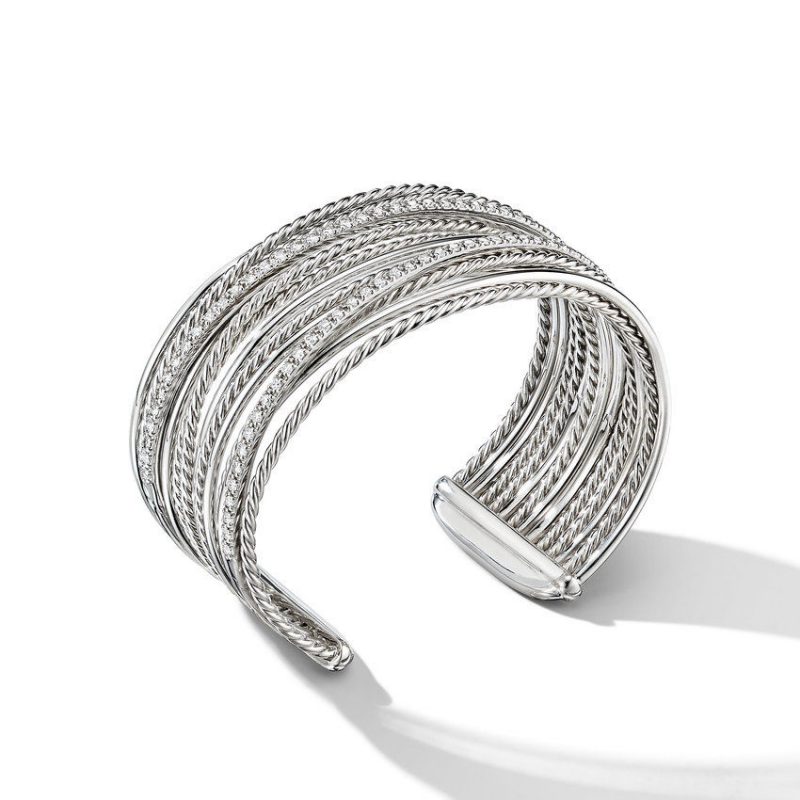 The Crossover Collection� Cuff Bracelet with Diamonds