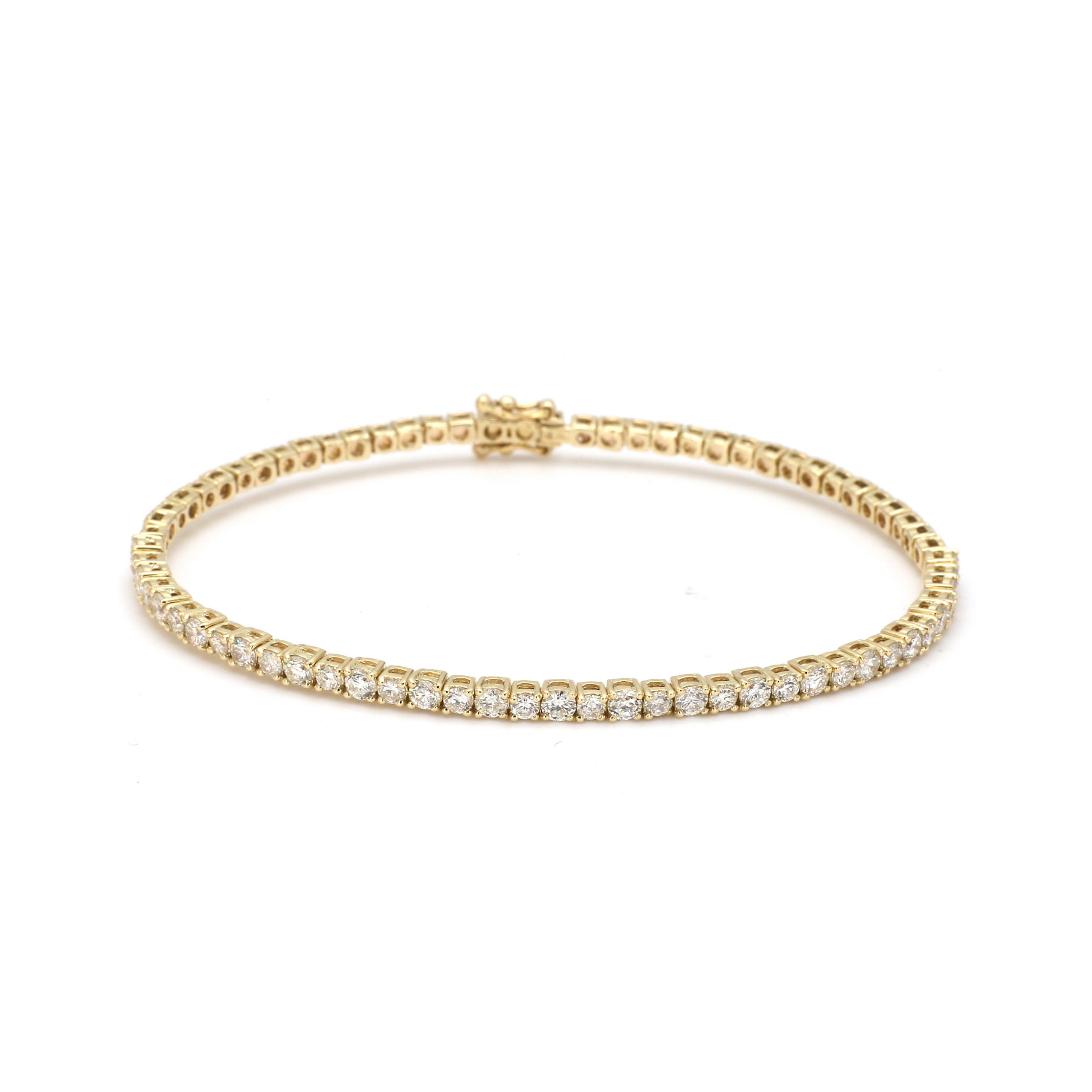Alternating Diamond Size Flex Bangle Bracelet – Bailey's Fine Jewelry