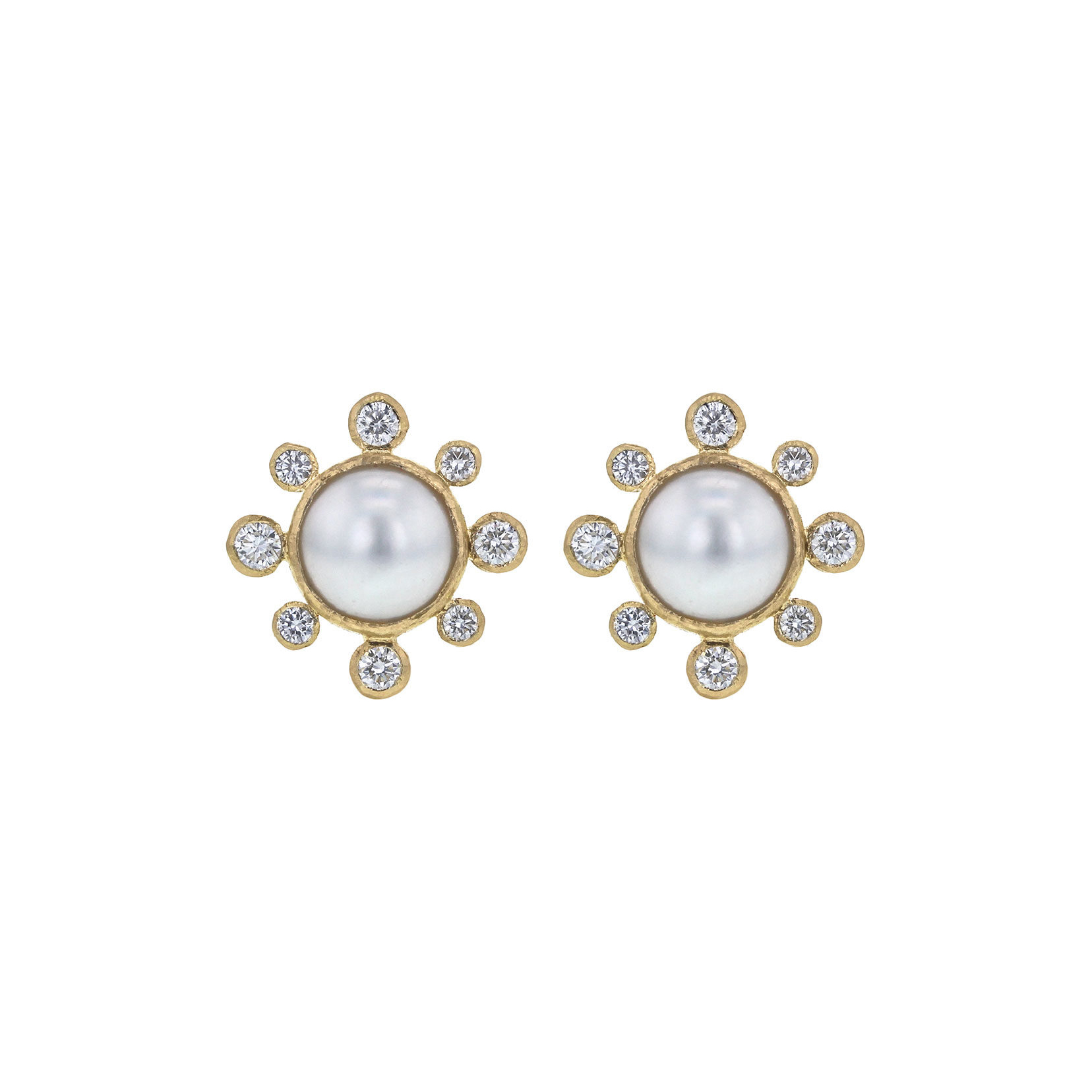 Elizabeth Locke Pearl and Diamond Stud Earrings – Bailey's Fine Jewelry