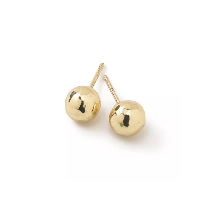 Ippolita Classico Small Hammered Pin Ball Stud Earrings