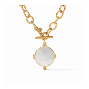 Julie Vos Meridian Mother of Pearl Statement Necklace