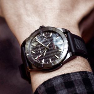 NORQAIN 42mm  Adventure Sport Watch in Black
