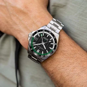 NORQAIN 41MM Adventure NEVEREST GMT with Black and Green Dial
