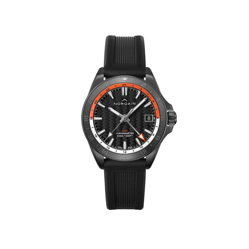 NORQAIN 41MM Adventure NEVEREST GMT Watch With Black and Orange