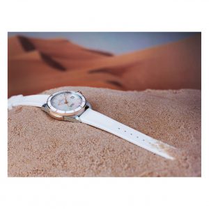 NORQAIN 37MM Adventure Sport Watch with Diamonds and Mother of Pearl Dial