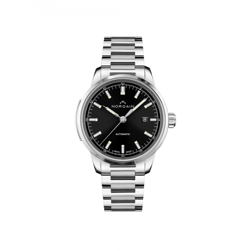 NORQAIN 42MM Freedom 60 Watch with Black Dial