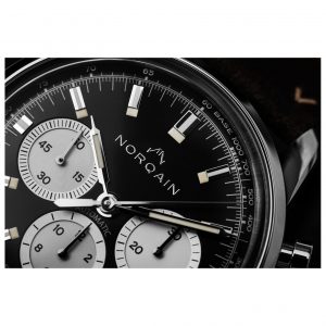 NORQAIN 43MM Freedom 60 Chrono Watch With Black Dial