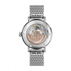 NORQAIN 34MM Freedom 60 Watch With Mother of Pearl Dial and Diamonds