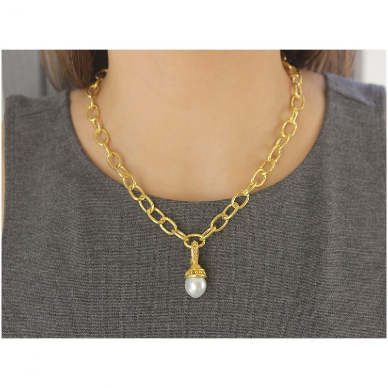 Elizabeth Locke South Sea Pearl Pendant 