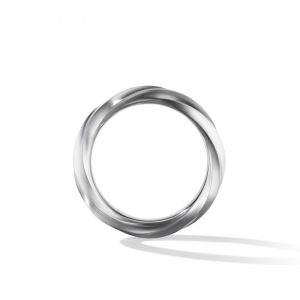 Cable Edge Band Ring in Recycled Sterling Silver