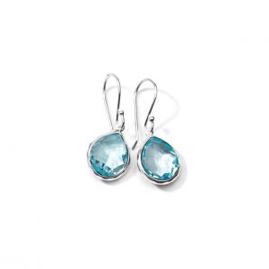 IPPOLITA Sterling Silver Rock Candy Mini Teardrop Earrings in Blue Topaz
