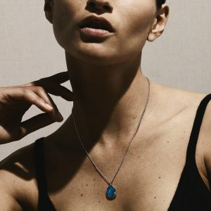 Ippolita Rock Candy Mini Teardrop Necklace in Lapis