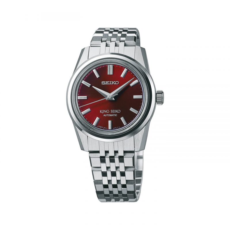 Seiko Luxe King Seiko 37MM Modern Re-Interpretation Watch in Red – Bailey's  Fine Jewelry