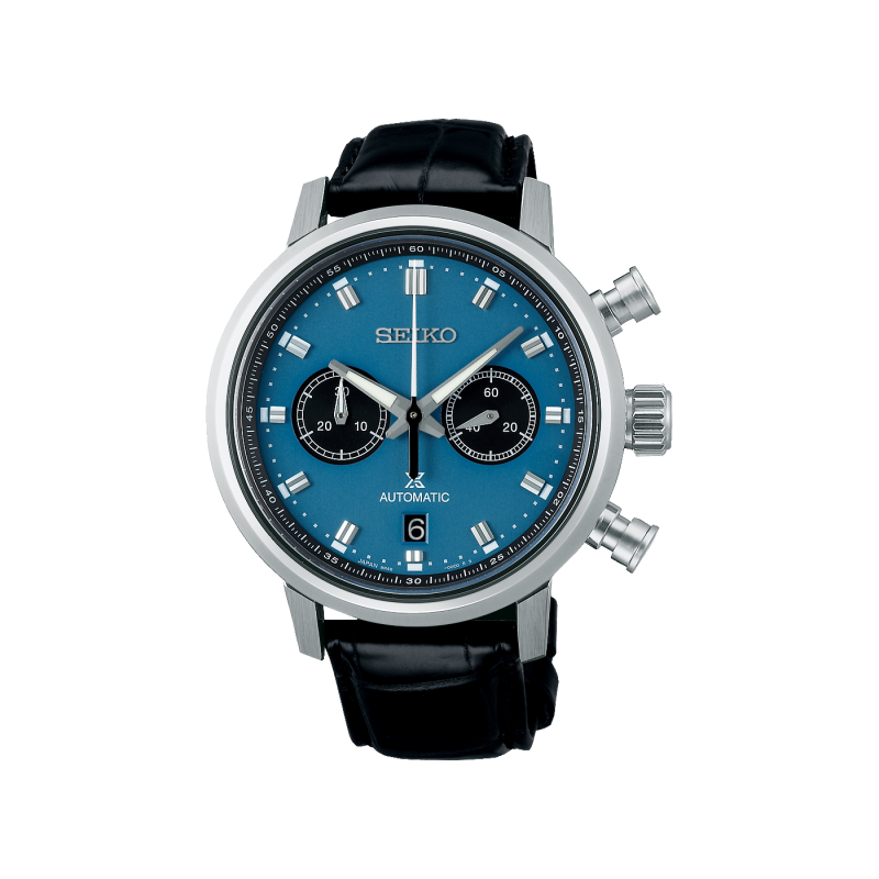 Seiko Prospex 3MM Speedtimer Mechanical Chronograph Watch in Blue
