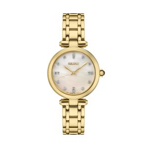 Seiko 30MM Diamond Collection Watch in Mother of Pearl