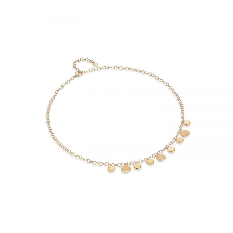 Marco Bicego Jaipur Collection Engraved and Polished Charm Half-Collar Necklace
