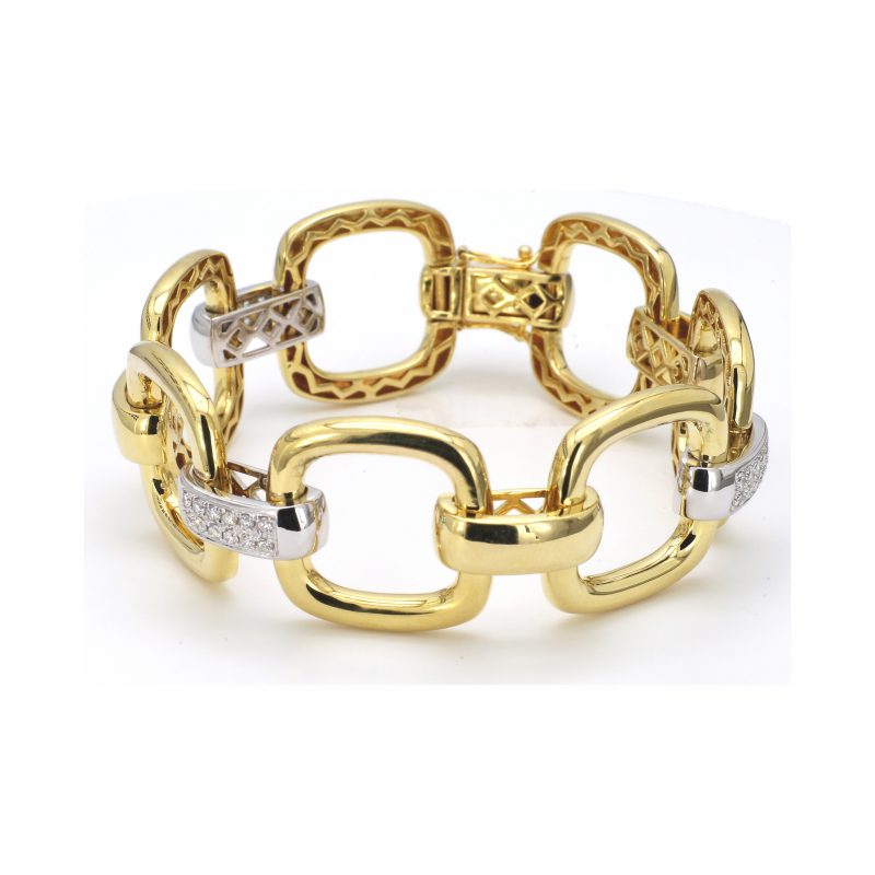 CHARM CLUB STERLING SILVER DIAMOND BELCHER BRACELET – Studio18 Jewellery  Collection