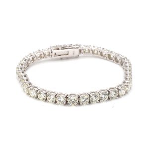 16.26ct Diamond Tennis Bracelet in White Gold