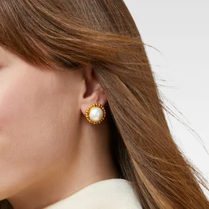 Julie Vos Marbella Pearl Stud Earrings