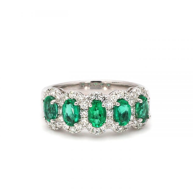 Emerald Oval Eternity Bands – RW Fine Jewelry