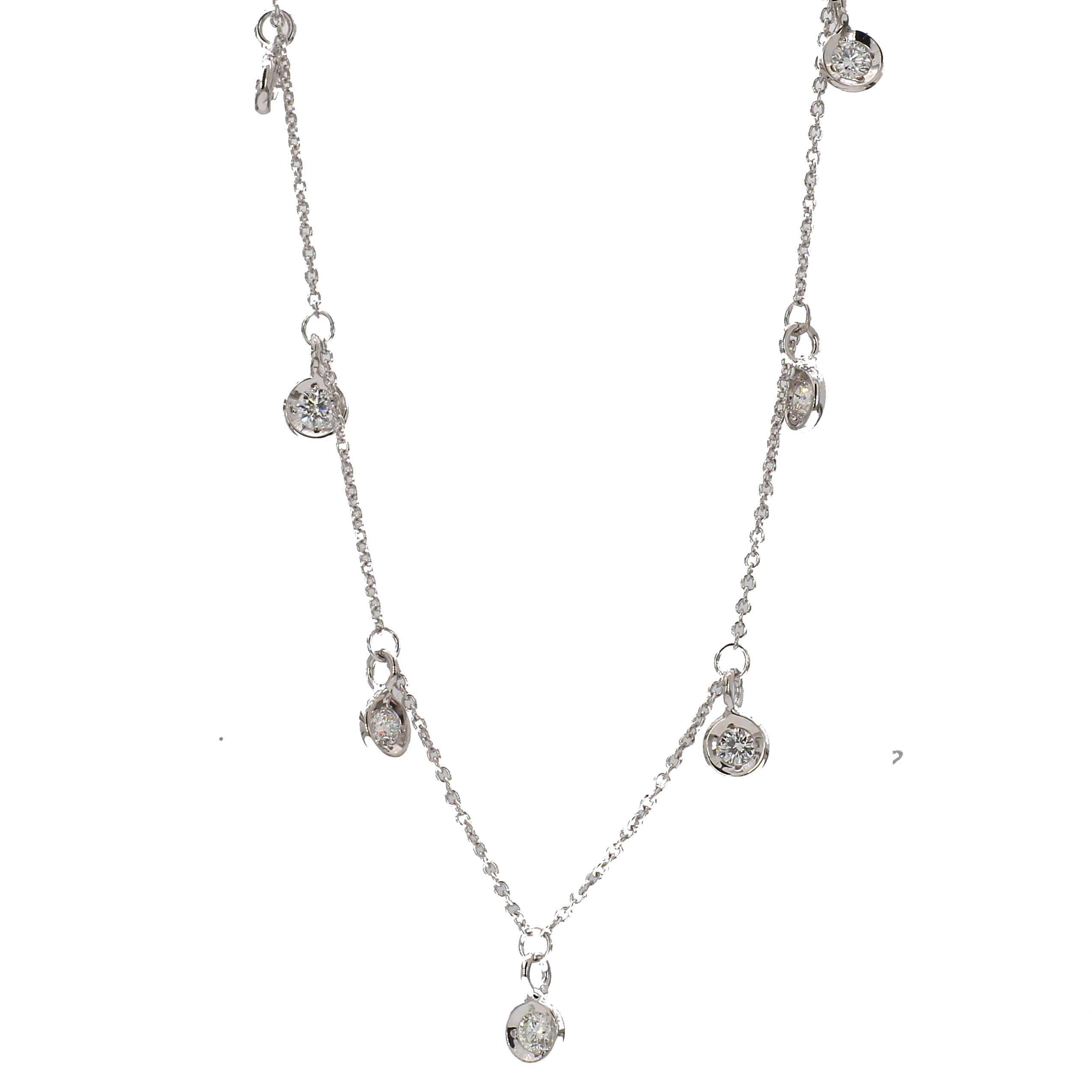 Roberto Coin White Gold Seven Drop 