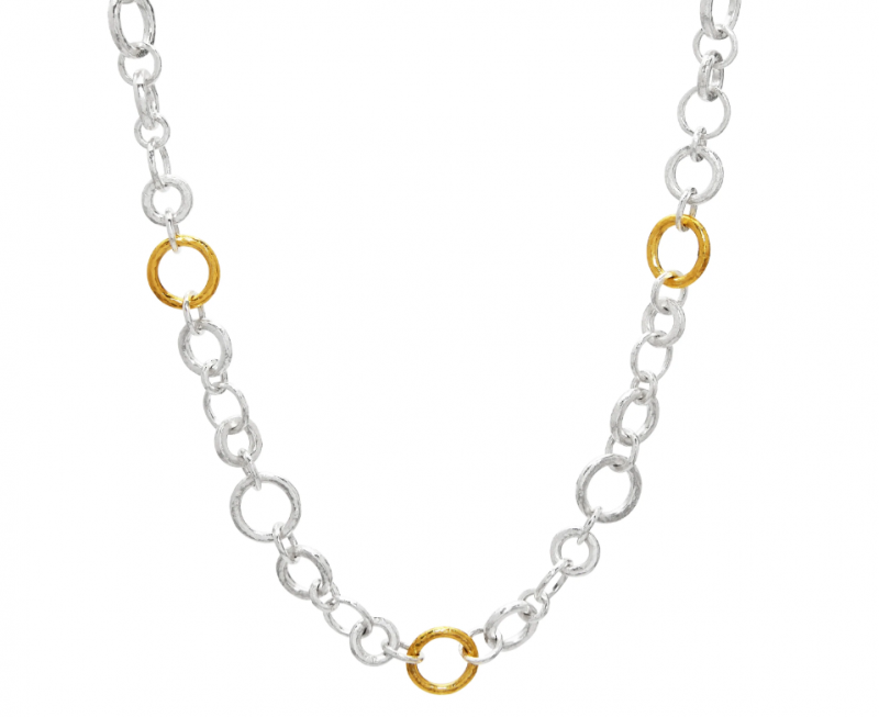 Gurhan Mixed 3 Link Hoopla Necklace