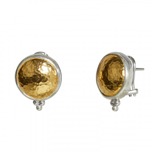Gurhan Amulet Triple Granulation Button Earrings Bailey's Fine Jewelry