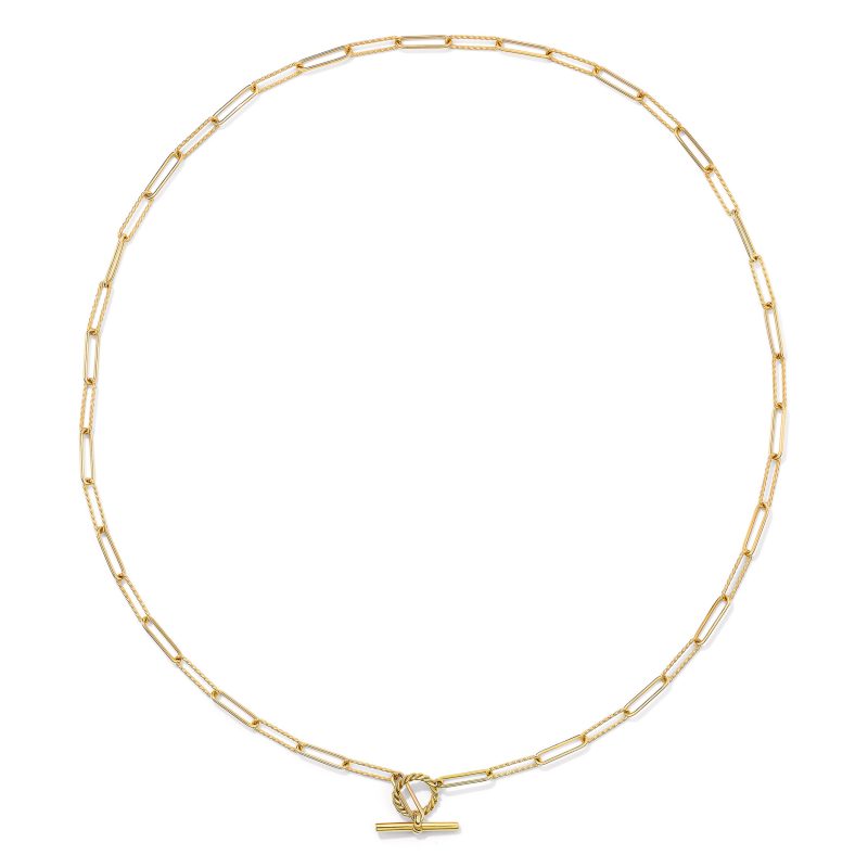 David Yurman Madison Elongated Chain Necklace in 18K Yellow Gold