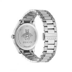 Gucci G-Timeless Iconic 38mm Steel Black Bee Watch
