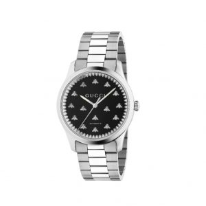 Gucci G-Timeless 42mm Bee Steel Watch Watch Bailey's Fine Jewelry