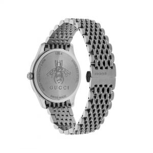 Gucci G-Timeless Slim 36mm Steel Black Bee Watch