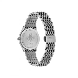 Gucci G-Timeless Slim 29mm Silver Bee Steel Watch
