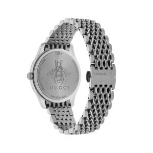 Gucci G-Timeless Slim 36mm Steel Silver Bee Watch