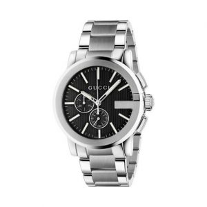 Gucci G-Chrono 44mm Guilloche Steel Watch Watch Bailey's Fine Jewelry