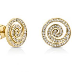 Sydney Evan Small Spiral Studs Earrings Bailey's Fine Jewelry