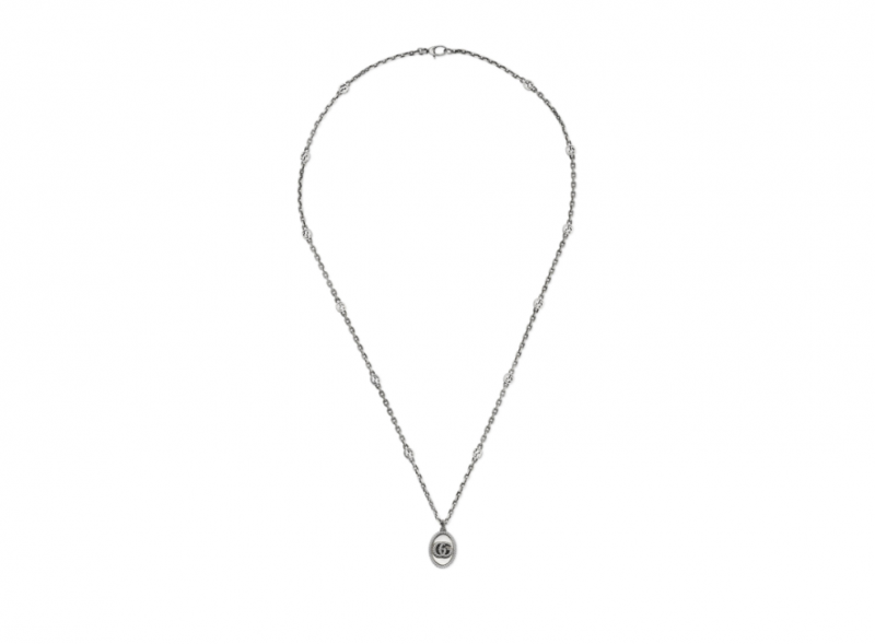 Gucci GG Marmount Pendant Silver Necklace