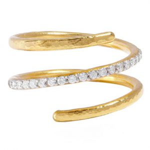 Gurhan Geo Gold Coil Ring