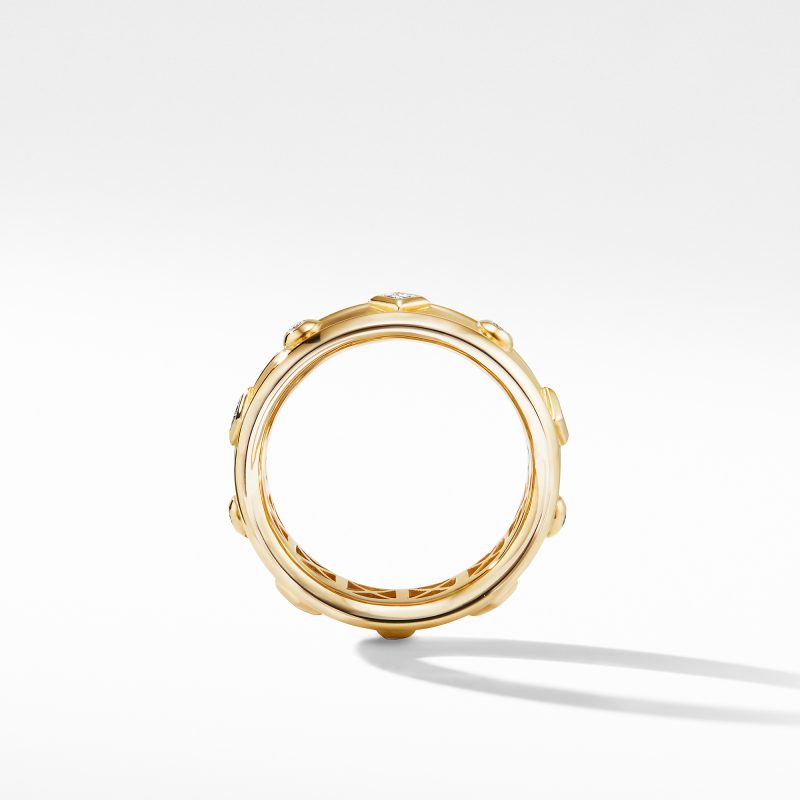 David Yurman Modern Renaissance Band Ring in 18K Yellow Gold with