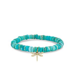 Sydney Evan Dragonfly Turquoise Stretch Bracelet