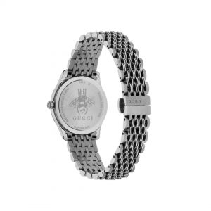Gucci G- Timeless Slim 29mm Black Bee Steel Watch