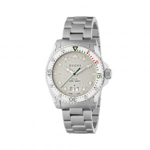 Gucci Dive 40mm White Icon Steel Watch Watch Bailey's Fine Jewelry