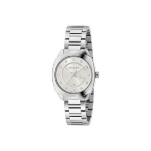Gucci GG2570 29mm White Steel Watch Watches Bailey's Fine Jewelry