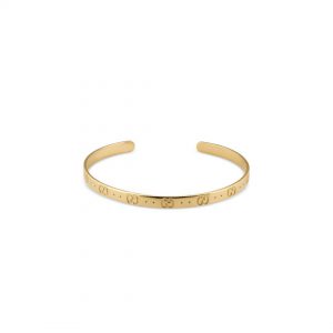 Gucci Icon 18K Yellow Gold Cuff Bracelet Bracelets Bailey's Fine Jewelry