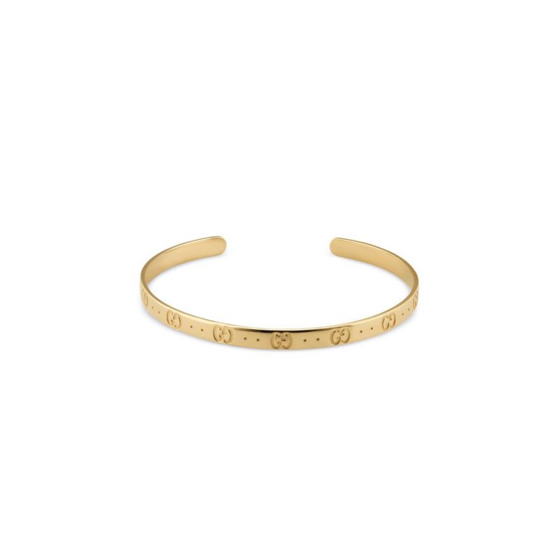 Gucci Icon 18K Yellow Gold Cuff Bracelet – Bailey's Fine Jewelry
